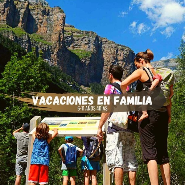 Vacaciones de aventura en familias con niños de 6 a 11 años. 4 días  