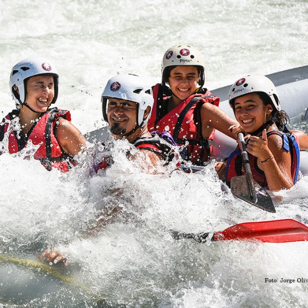 Rafting con niños