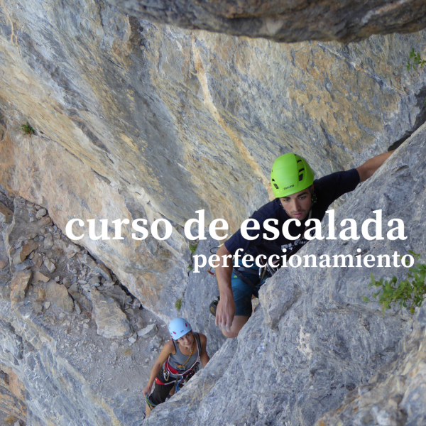 Curso de escalada clásica.  Perfeccionamiento de Escalada,  Desequipada.