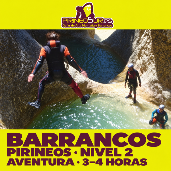Canyoning Adventure in the Pyrenees. Level 2