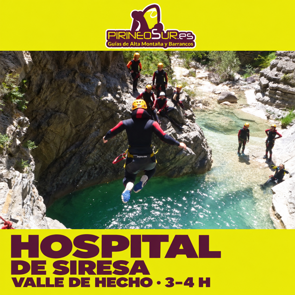 Hospital de Siresa canyoning in the Hecho Valley