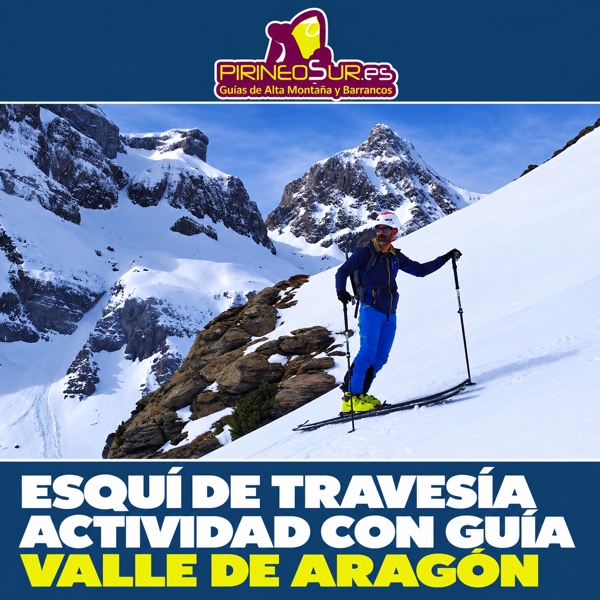 Esquí de travesía en el valle de Aragón